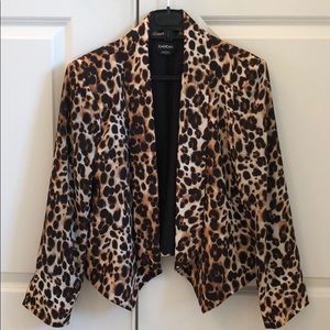 Bebe Leopard Print Jacket